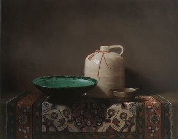 Crock with Persian Bowl-Sandra Power-WikiRug.jpg