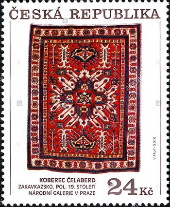 Chelebird Carpet-Czech Post Stamp-WikiRug.jpg